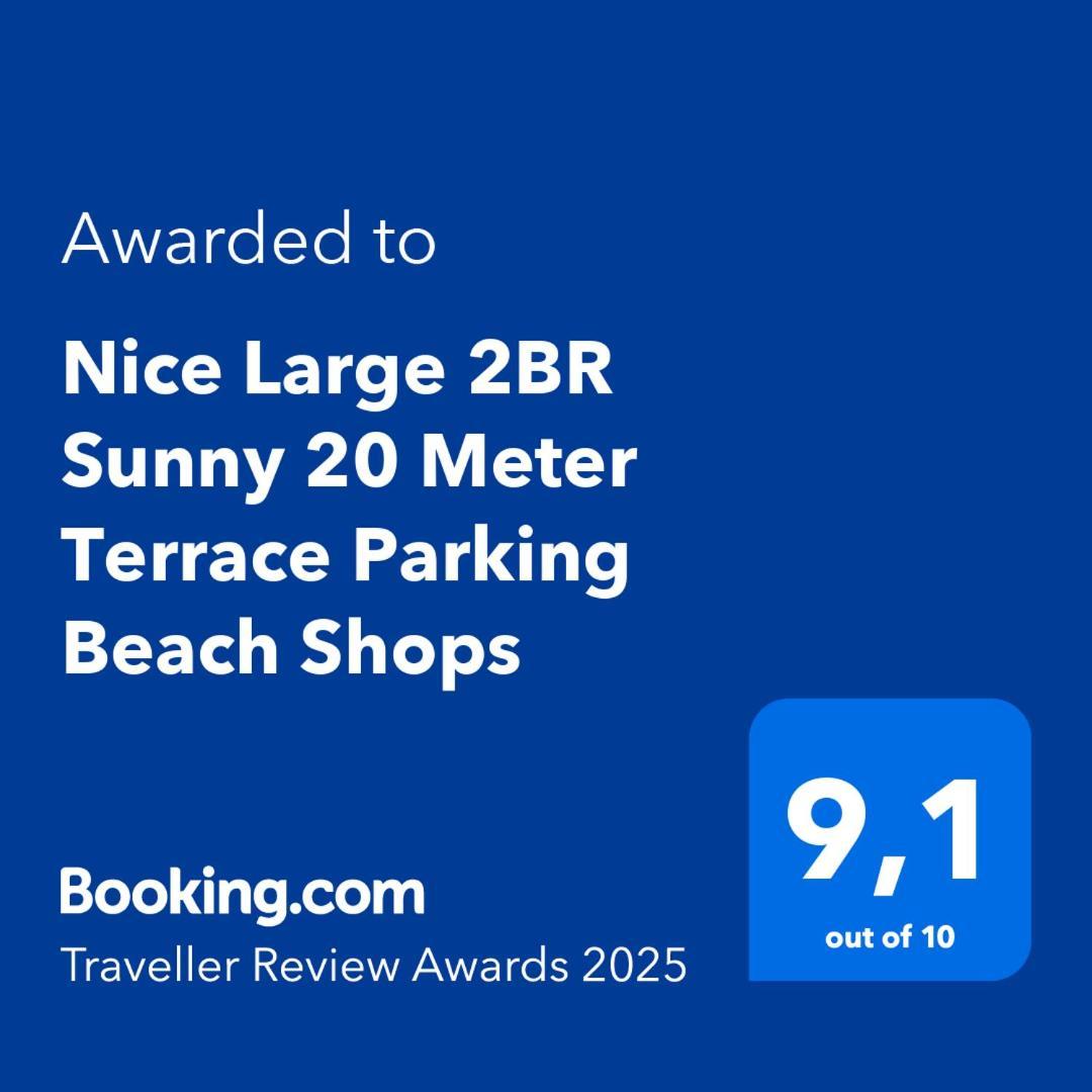 Nice Large 2Br Sunny 20 Meter Terrace Parking Beach Shops Exterior photo